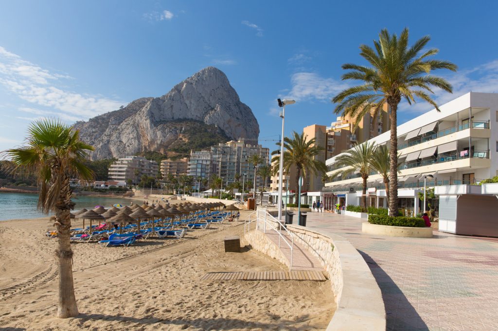 Wandelpromenade in Calpe.