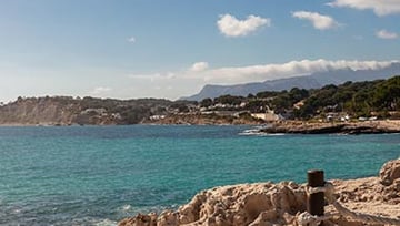 Point de vue du port de Moraira