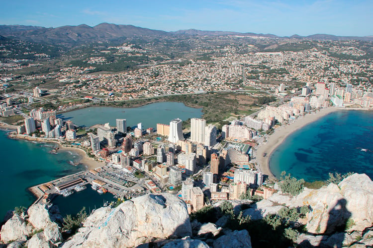 Views from the top of the Pe&ntilde;&oacute;n d'Ifach