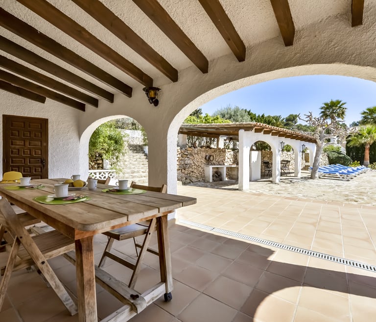 Alquiler de villa FLORES en Benissa - Terraza