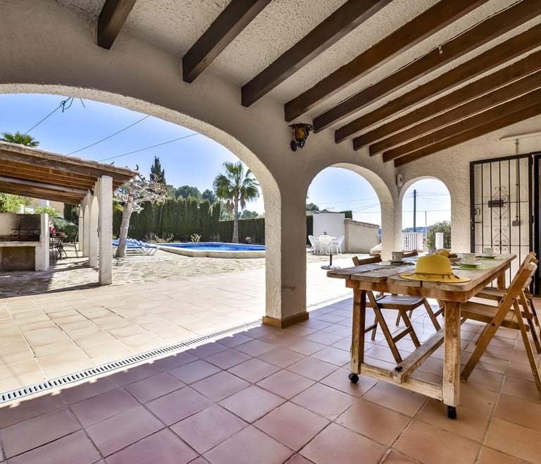 Alquiler de villa FLORES en Benissa - Terraza