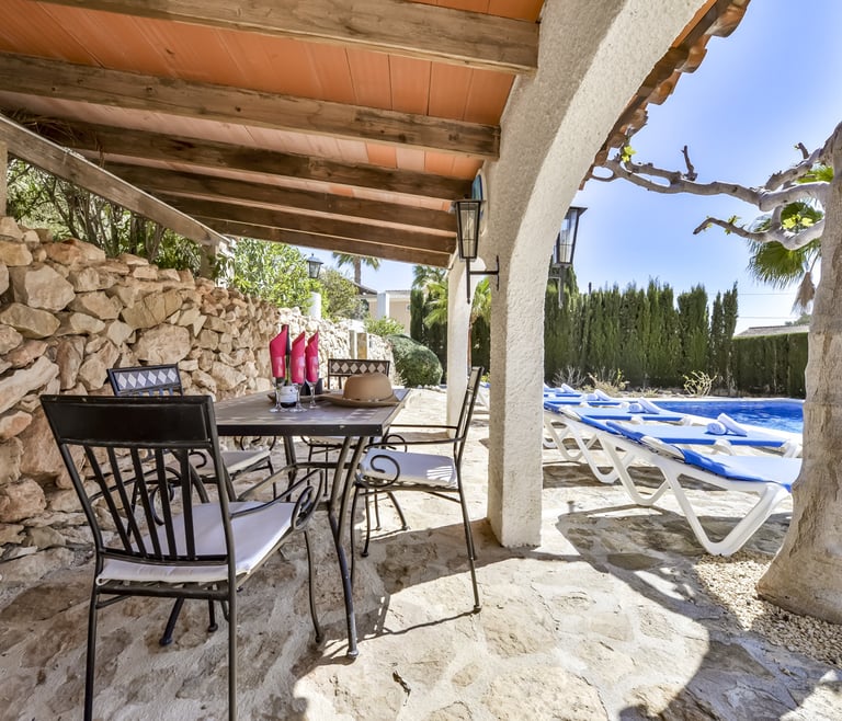 Alquiler de villa FLORES en Benissa - Terraza