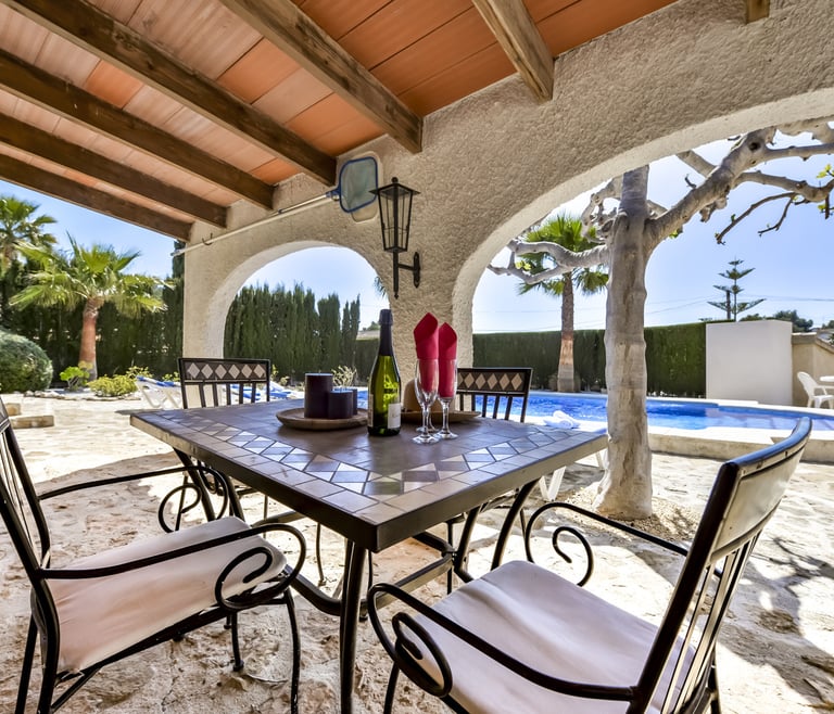 Alquiler de villa FLORES en Benissa - Terraza
