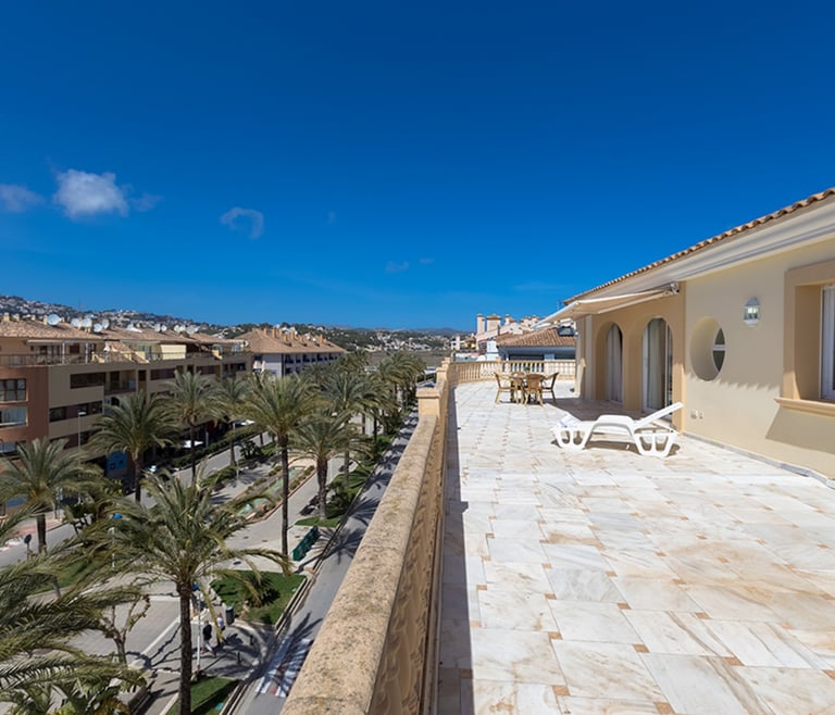 Alquiler de apartamento en Moraira, CAP DOR en Moraira - Terraza