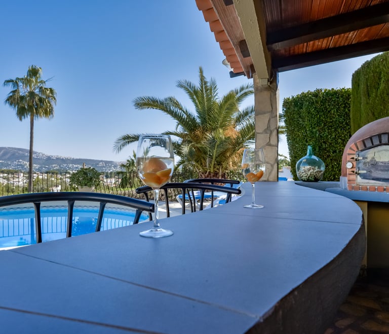 Villa à louer à Moraira ROUILLON à Moraira - Terrasse