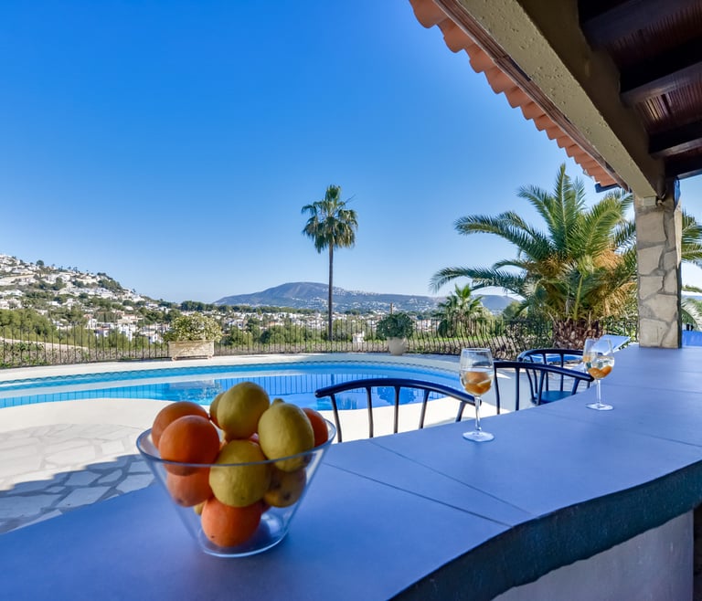 Villa à louer à Moraira ROUILLON à Moraira - Terrasse