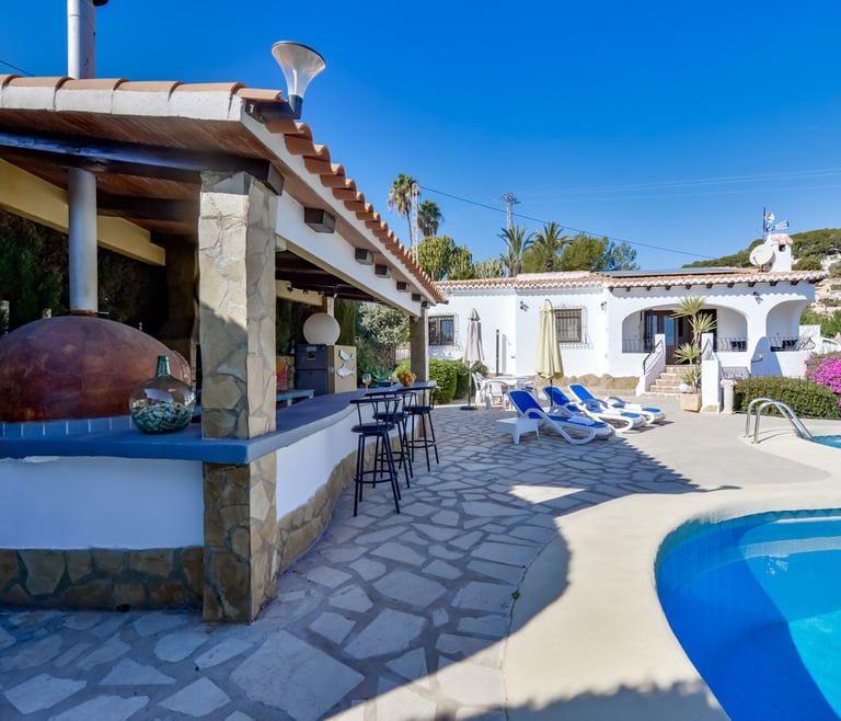 Villa à louer à Moraira ROUILLON à Moraira - Terrasse