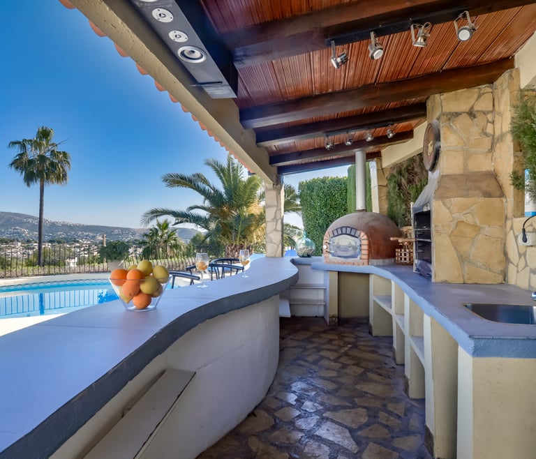 Villa à louer à Moraira ROUILLON à Moraira - Terrasse