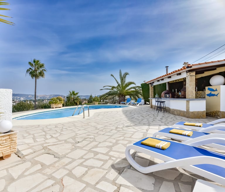 Villa à louer à Moraira ROUILLON à Moraira - Terrasse