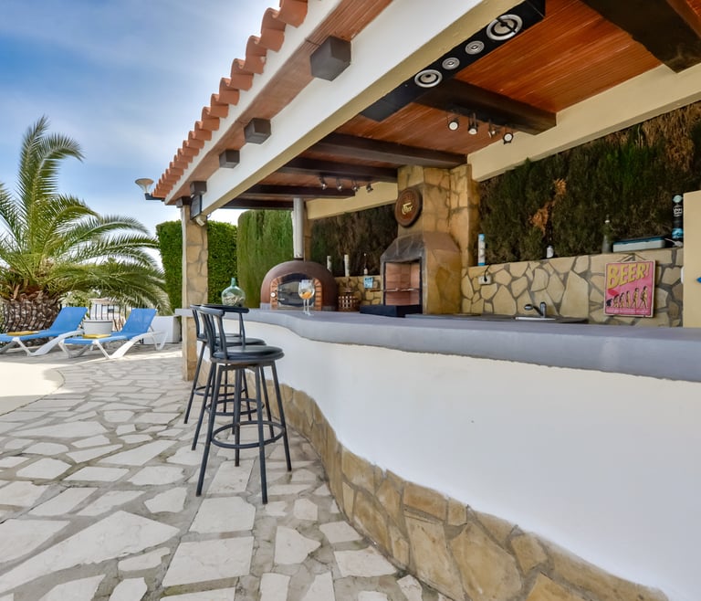 Villa à louer à Moraira ROUILLON à Moraira - Terrasse