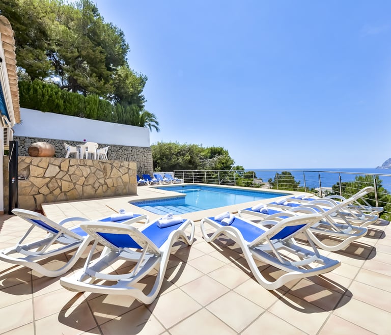 Alquiler de villa en Benissa ARC para 12, piscina privada y vistas al mar en Benissa - Exterior