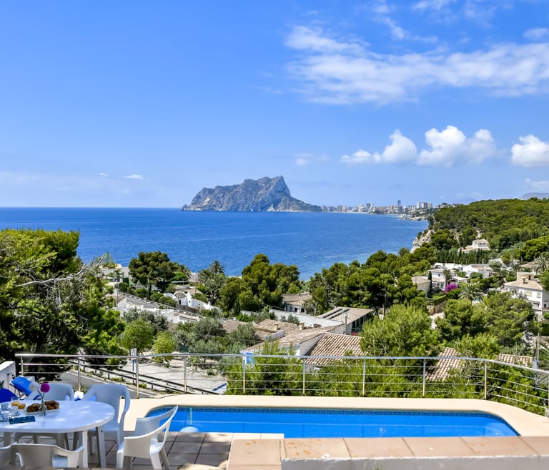 Alquiler de villa en Benissa ARC para 12, piscina privada y vistas al mar en Benissa - Vistas