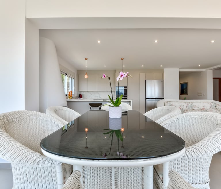 Alquiler de villa en Benissa ARC para 12, piscina privada y vistas al mar en Benissa - Comedor