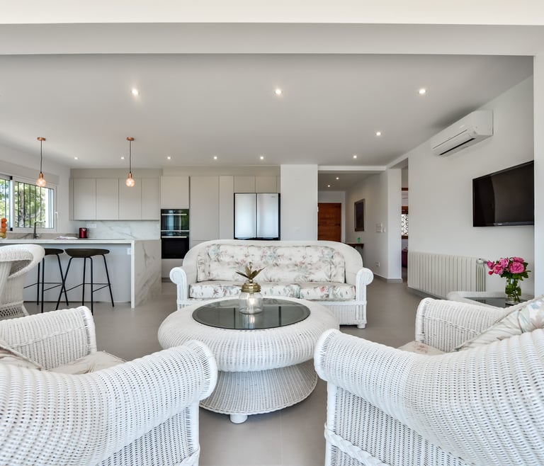 Alquiler de villa en Benissa ARC para 12, piscina privada y vistas al mar en Benissa - Salón