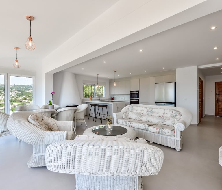 Alquiler de villa en Benissa ARC para 12, piscina privada y vistas al mar en Benissa - Comedor