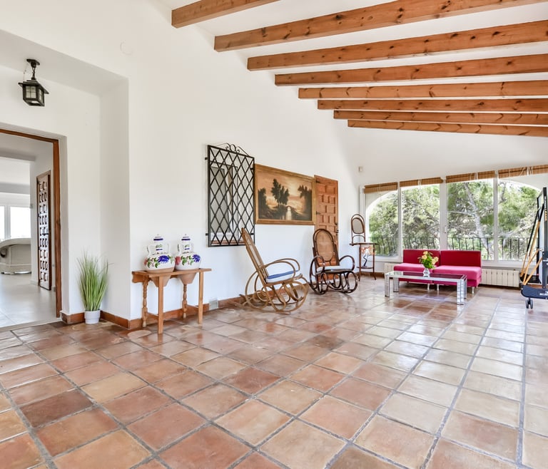 Alquiler de villa en Benissa ARC para 12, piscina privada y vistas al mar en Benissa - Salón