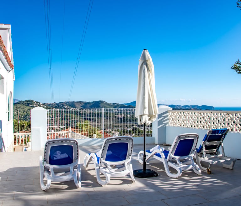 Villa te huur in Calpe CUCARRES en Calpe - Terras