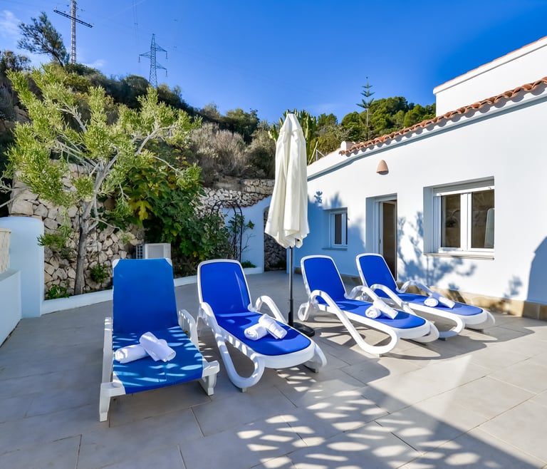 Villa te huur in Calpe CUCARRES en Calpe - Terras