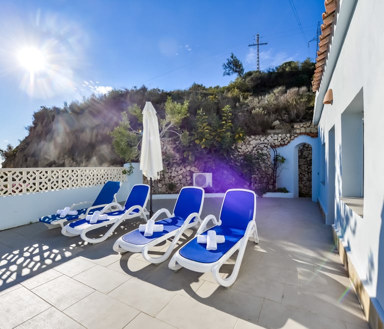 Villa te huur in Calpe CUCARRES en Calpe - Terras