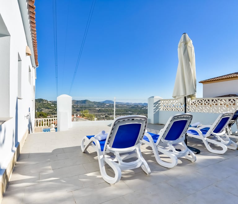 Villa te huur in Calpe CUCARRES en Calpe - Terras