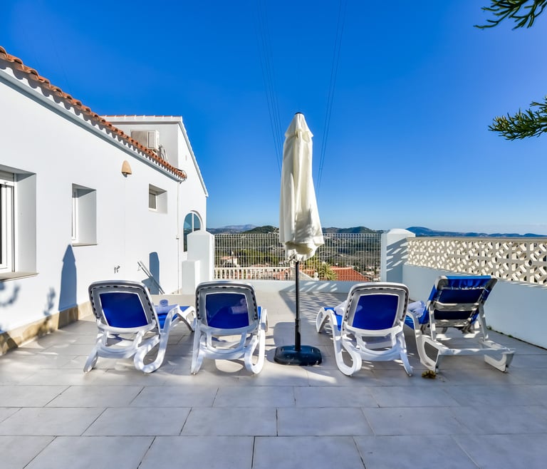 Villa te huur in Calpe CUCARRES en Calpe - Terras