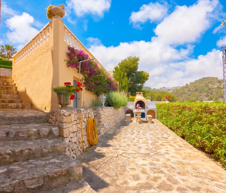 Villa zur Miete in Benissa, BIBIANE mit privatem Pool in Benissa - Terrasse