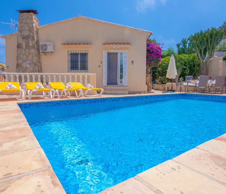 Villa zur Miete in Benissa, BIBIANE mit privatem Pool in Benissa - Schwimmbad