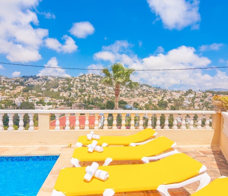 Villa zur Miete in Benissa, BIBIANE mit privatem Pool in Benissa - Terrasse