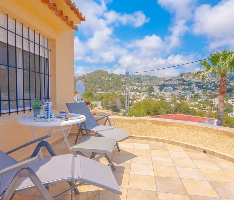 Villa zur Miete in Benissa, BIBIANE mit privatem Pool in Benissa - Terrasse