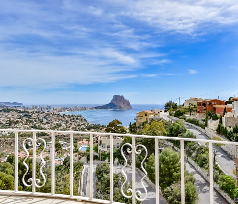 TANGO, villa in Calp-Maryvilla voor 8 personen en Calpe - Uitzichten