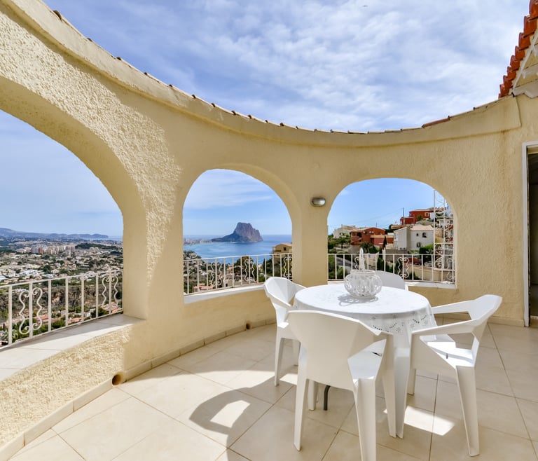 TANGO, villa in Calp-Maryvilla voor 8 personen en Calpe - Terras