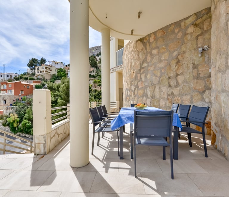 TANGO, villa in Calp-Maryvilla voor 8 personen en Calpe - Terras