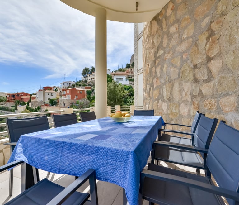 TANGO, villa in Calp-Maryvilla voor 8 personen en Calpe - Terras