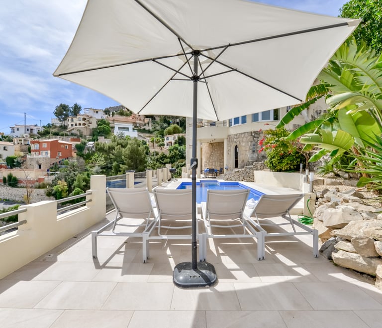 TANGO, villa in Calp-Maryvilla voor 8 personen en Calpe - Terras