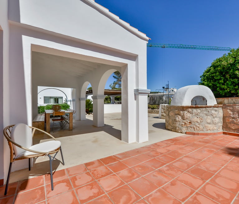 Villa à louer à El Portet de Moraira, SAN VICENTE, 50 mts de l'eau et piscine privée. à Moraira - Terrasse