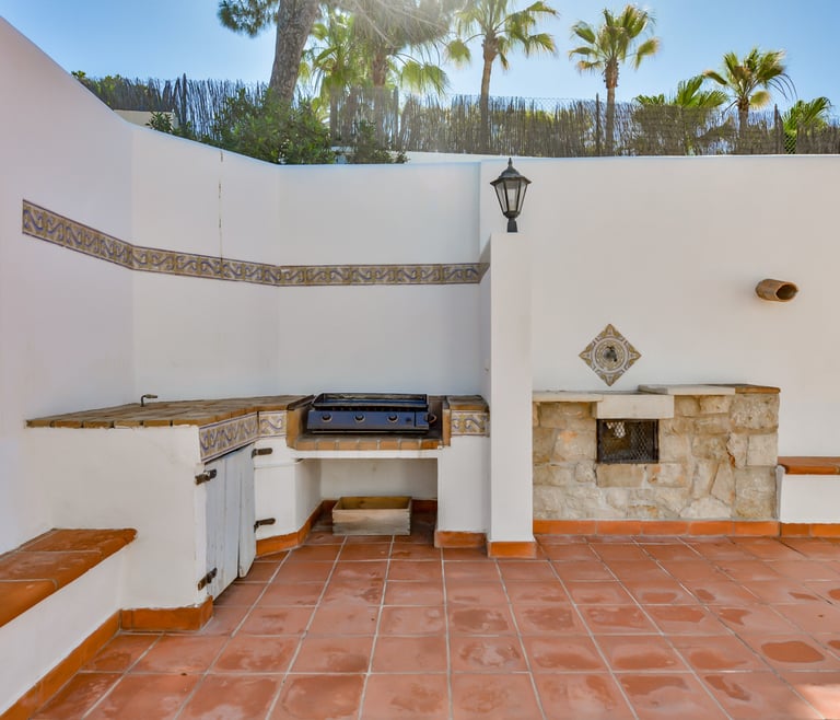 Villa à louer à El Portet de Moraira, SAN VICENTE, 50 mts de l'eau et piscine privée. à Moraira - Terrasse