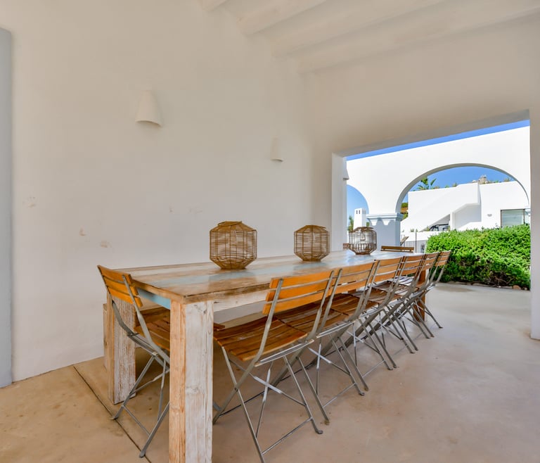 Villa à louer à El Portet de Moraira, SAN VICENTE, 50 mts de l'eau et piscine privée. à Moraira - Terrasse