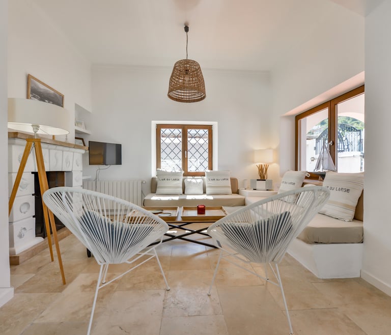 Villa à louer à El Portet de Moraira, SAN VICENTE, 50 mts de l'eau et piscine privée. à Moraira - Salon