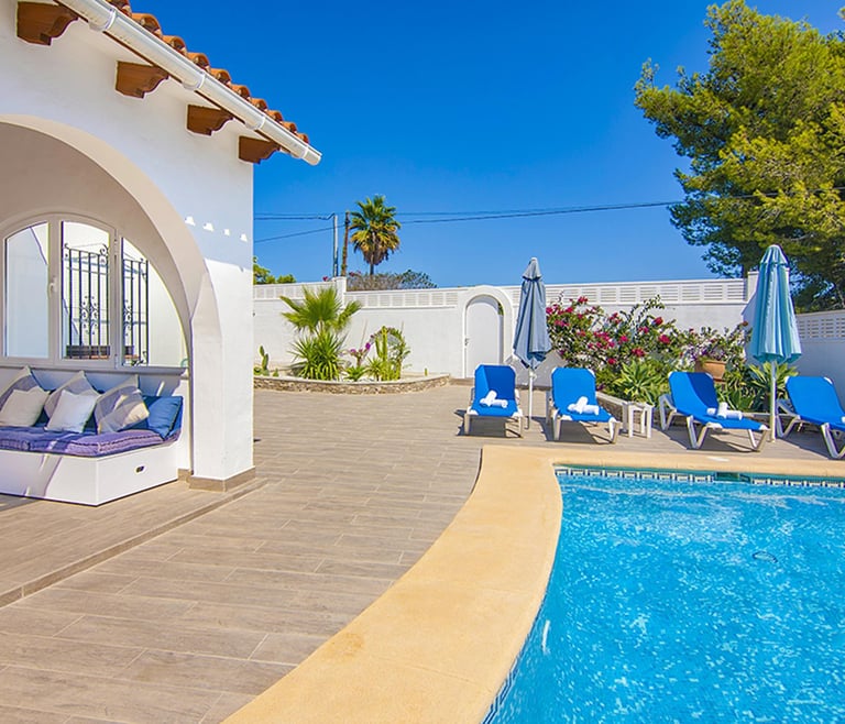 Villa te huur in Benissa ACAEPA en Benissa - Terras