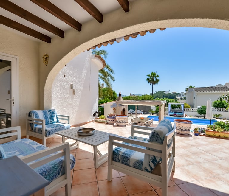Alquiler de villa en Moraira PURA VIDA en Moraira - Terraza