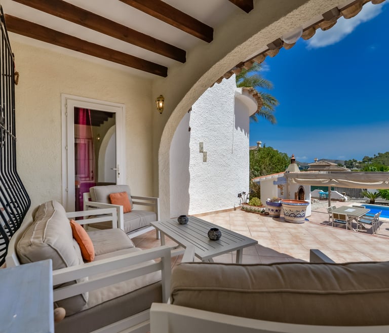 Alquiler de villa en Moraira PURA VIDA en Moraira - Terraza