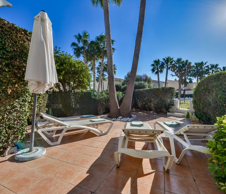 Alquiler de bungalow en Calpe, MARGARET en Calpe - Terraza