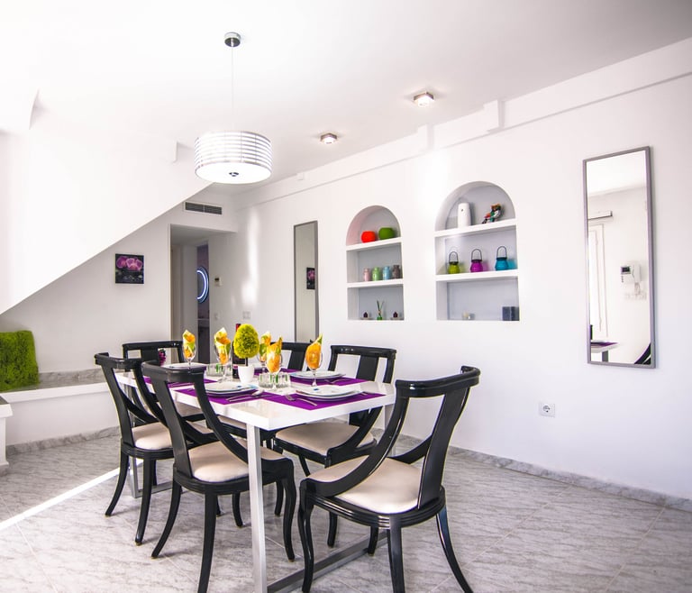 Alquiler de villa en Calpe BELVIC, piscina privada 4 pax en Calpe - Comedor