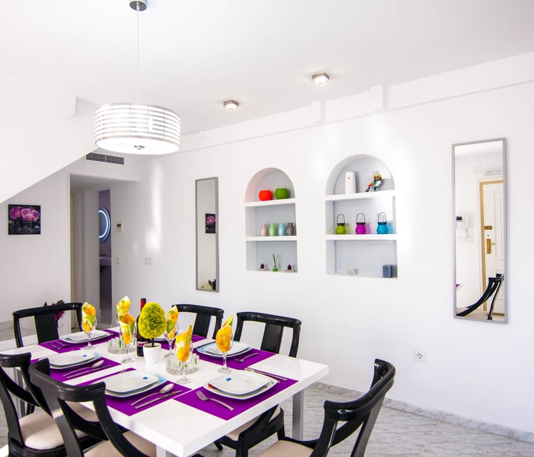 Alquiler de villa en Calpe BELVIC, piscina privada 4 pax en Calpe - Comedor
