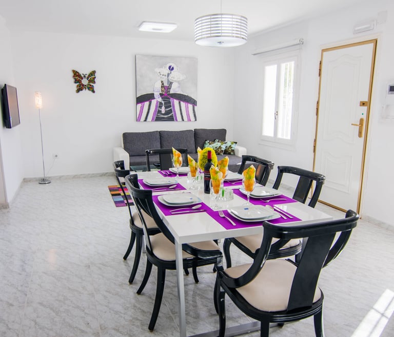 Alquiler de villa en Calpe BELVIC, piscina privada 4 pax en Calpe - Comedor