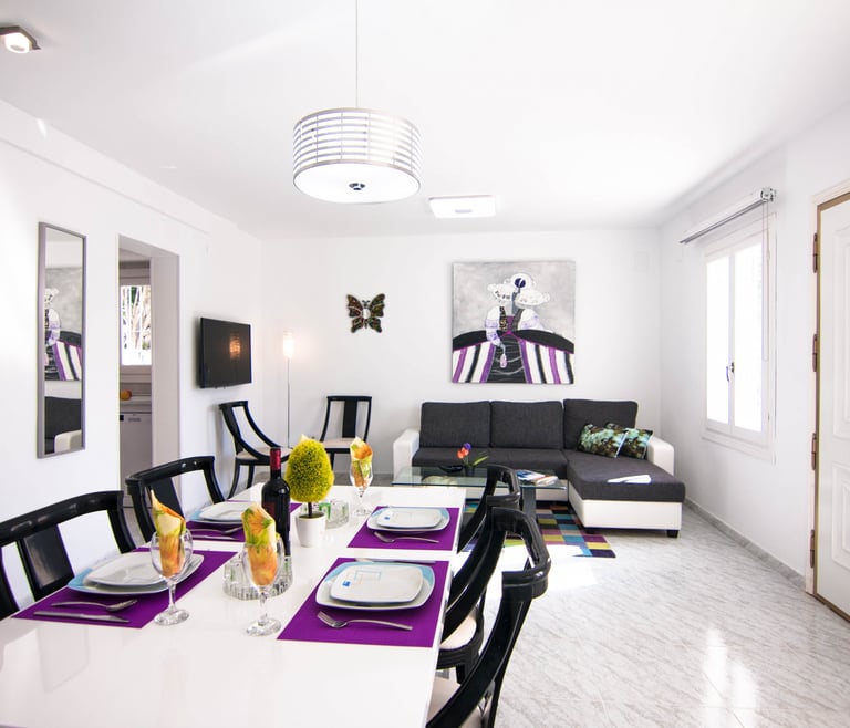 Alquiler de villa en Calpe BELVIC, piscina privada 4 pax en Calpe - Comedor