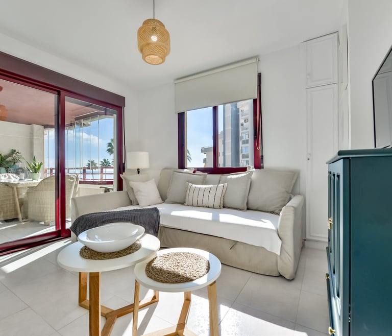 TOPACIO IV,apartamentos Topacio Calpe en la playa Levante. en Calpe - Salón