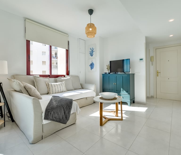 TOPACIO IV,apartamentos Topacio Calpe en la playa Levante. en Calpe - Salón