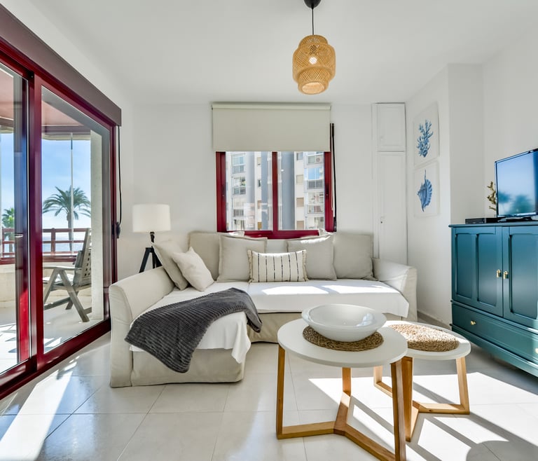 TOPACIO IV,apartamentos Topacio Calpe en la playa Levante. en Calpe - Salón