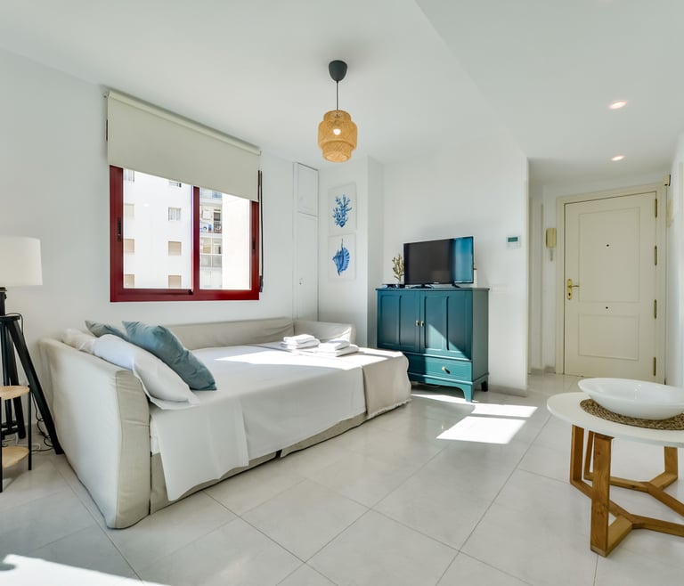 TOPACIO IV,apartamentos Topacio Calpe en la playa Levante. en Calpe - Salón